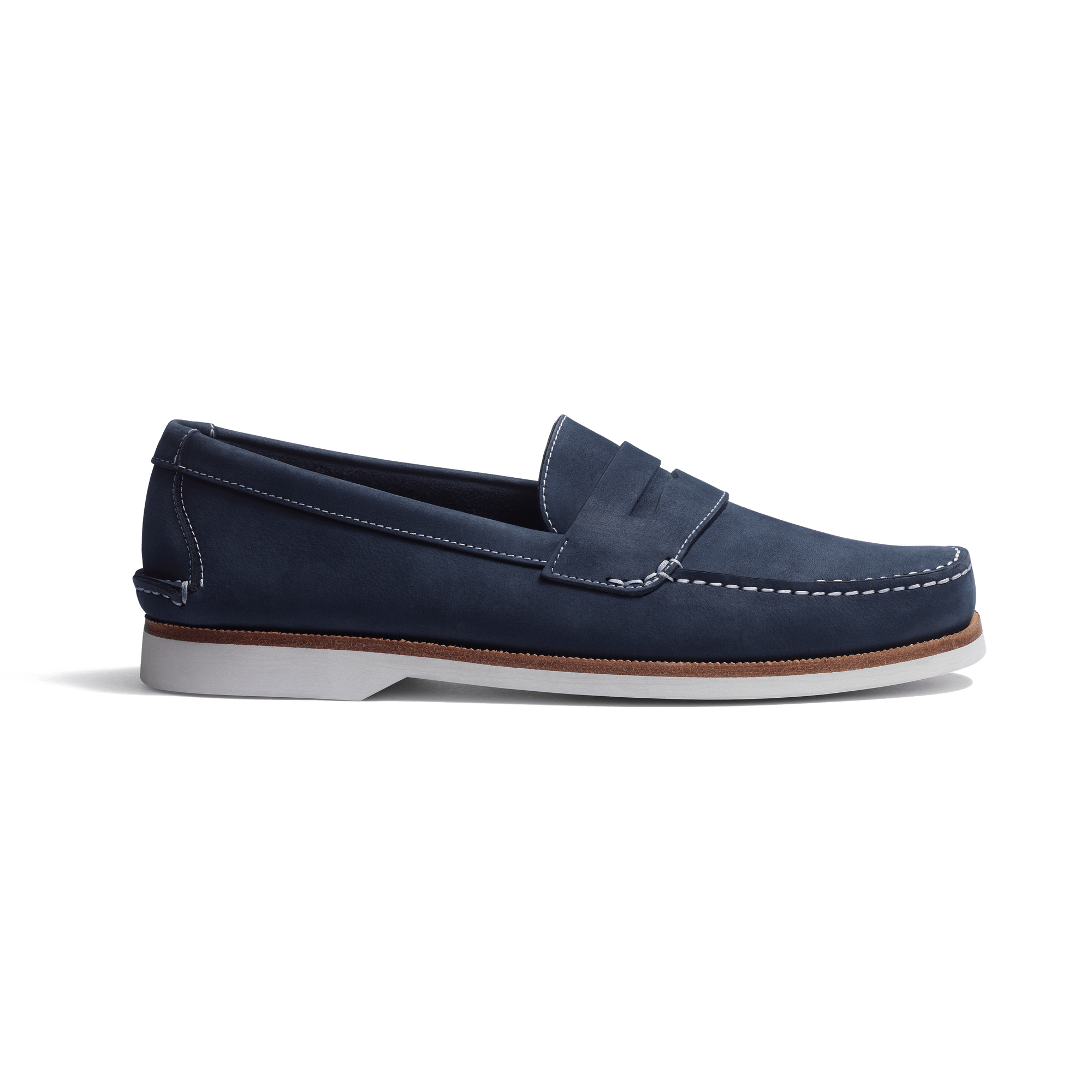 DoubleVent Loafer [Men Blue waterresistant nubuck]