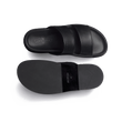 Mule Anatomique Double V [homme cuir veau lisse noir]