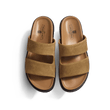 Mule Anatomique Double V [homme cuir veau velours sable]