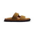 Mule Anatomique Double V [homme cuir veau velours sable]