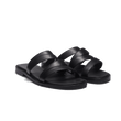 Mule Double V [homme cuir veau lisse noir]