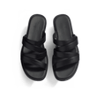 Mule Double V [homme cuir veau lisse noir]