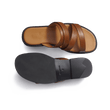 Mule Double V [homme cuir veau lisse bergeronnette]