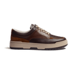 Basket On Top [cuir veau sport marron foncé et chocolat cuir veau velours yucca]