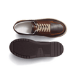 Basket On Top [cuir veau sport marron foncé et chocolat cuir veau velours yucca]