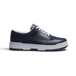 Basket On Top [cuir veau sport  bleu marine et cuir veau velours bleu marine]