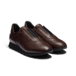Basket On My Way Racing [cuir veau sport marron]