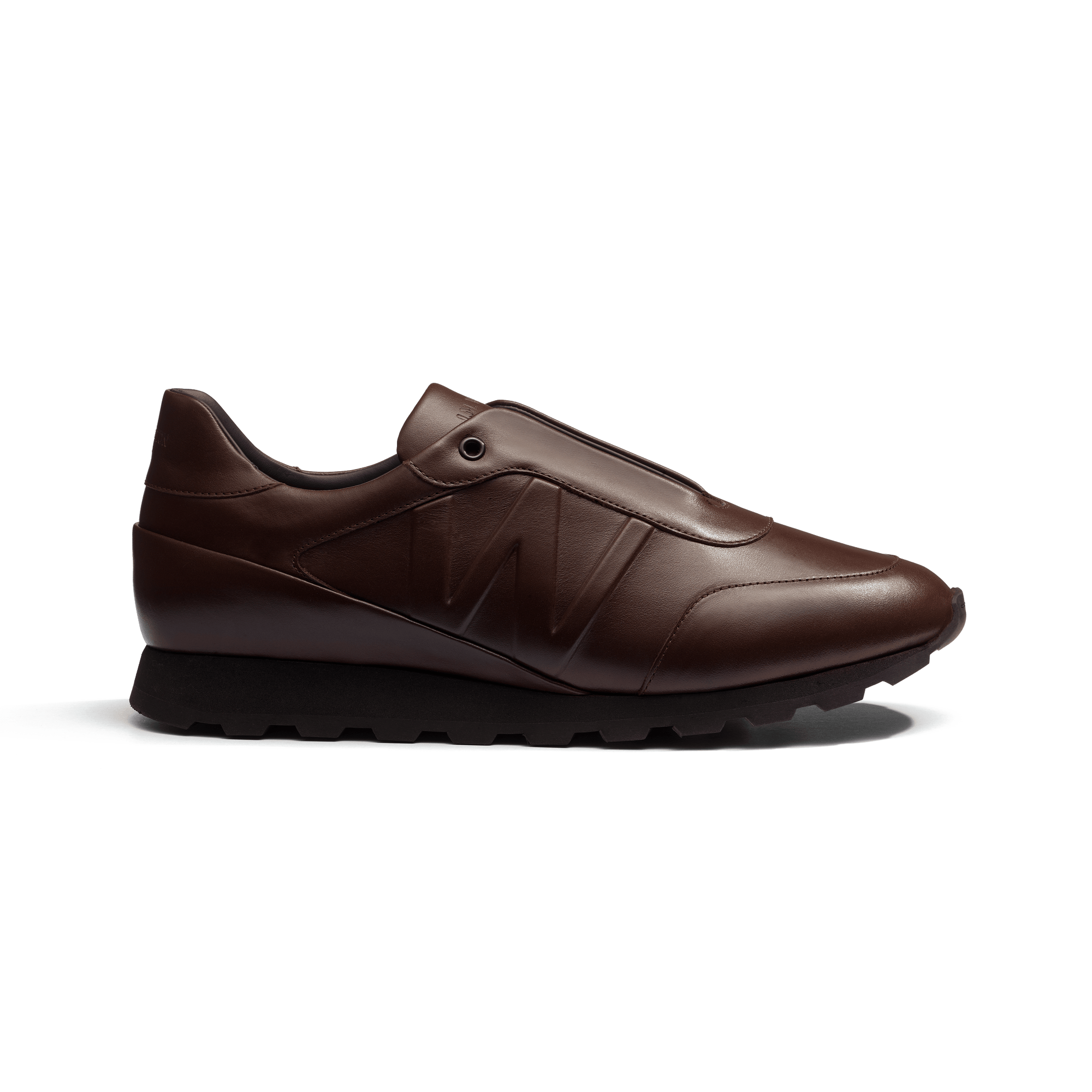 Basket On My Way Racing [cuir veau sport marron]