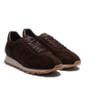On My Way Sneaker[Dark brown suede leather]