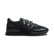 Basket On My Way Knit [maille nylon noire et cuir veau sport noir]