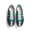 Basket On My Way [cuir veau sport gris anthracite détails cuir veau sport mastic et velours vert]