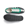 Basket On My Way [cuir veau sport gris anthracite détails cuir veau sport mastic et velours vert]