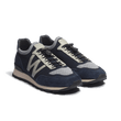 Basket On My Way Knit [homme maille bleu marine cuir veau sport gris perle et velours bleu marine]