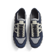 Basket On My Way Knit [homme maille bleu marine cuir veau sport gris perle et velours bleu marine]