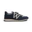 Basket On My Way Knit [homme maille bleu marine cuir veau sport gris perle et velours bleu marine]