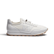 Basket On My Way Knit [homme maille nylon blanc et cuir veau sport blanc]