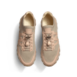 Basket On My Way Knit [femme maille nylon rose et cuir veau sport rose]