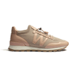 Basket On My Way Knit [femme maille nylon rose et cuir veau sport rose]