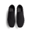 Basket On My Way Full Knit [homme cuir veau sport noir et maille knit noir et signature W gris]