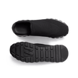 Basket On My Way Full Knit [homme cuir veau sport noir et maille knit noir et signature W gris]