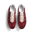 Basket On My Way [femme cuir veau sport bordeaux & blanc, cuir veau velours bordeaux]