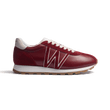 Basket On My Way [femme cuir veau sport bordeaux & blanc, cuir veau velours bordeaux]