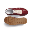 Basket On My Way [femme cuir veau sport bordeaux & blanc, cuir veau velours bordeaux]