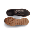 Basket On My Way Knit [homme maille nylon marron et cuir veau sport marron]