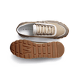 Basket On My Way Ghillies [homme maille nylon beige détails cuir veau sport blanc & en cuir veau velours taupe]
