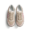 Basket On My Way Ghillies [femme maille nylon beige détails cuir veau sport blanc & rose]