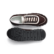 Basket On My Way Ghillies [homme Maille nylon bordeaux & cuir velours marron foncé détails en cuir veau sport blanc & marron]
