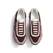Basket On My Way Ghillies [femme maille nylon bordeaux cuir velours mauve & cuir veau sport bordeaux & blanc]