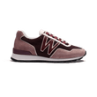 Basket On My Way Ghillies [femme maille nylon bordeaux cuir velours mauve & cuir veau sport bordeaux & blanc]