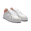 Basket On Time Oxford Roland-Garros [cuir veau lisse blanc détails marine, velours blanc et orange terre battue]