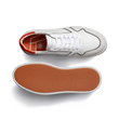 Basket On Time Oxford Roland-Garros [cuir veau lisse blanc détails marine, velours blanc et orange terre battue]