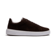 Basket On Time [cuir veau velours marron foncé]