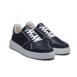 On Time Oxford Sneaker [Navy soft calfskin and navy suede calfskin]