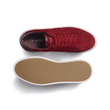 Basket On Time [cuir veau velours bordeaux détails cuir veau sport bordeaux]