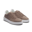Basket On Time [cuir veau velours taupe détails cuir veau sport blanc]