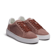 Basket On Time [femme cuir velours mauve détails veau sport blanc]