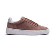 Basket On Time [femme cuir velours mauve détails veau sport blanc]