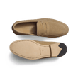 Mocassin Woogie [femme cuir veau velours beige]