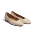 Ballerina [Women Beige suede goatskin]