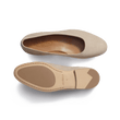 Ballerina [Women Beige suede goatskin]