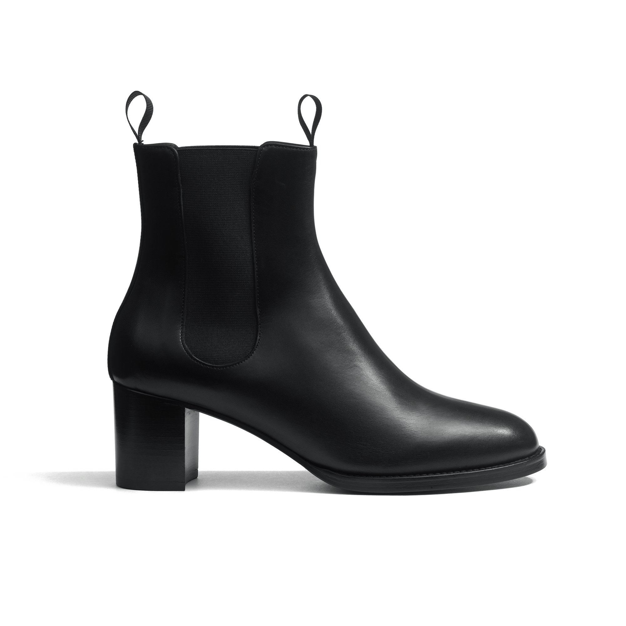 Heeled Chelsea boot 5,5 cm [Women Black Supple Calfskin]