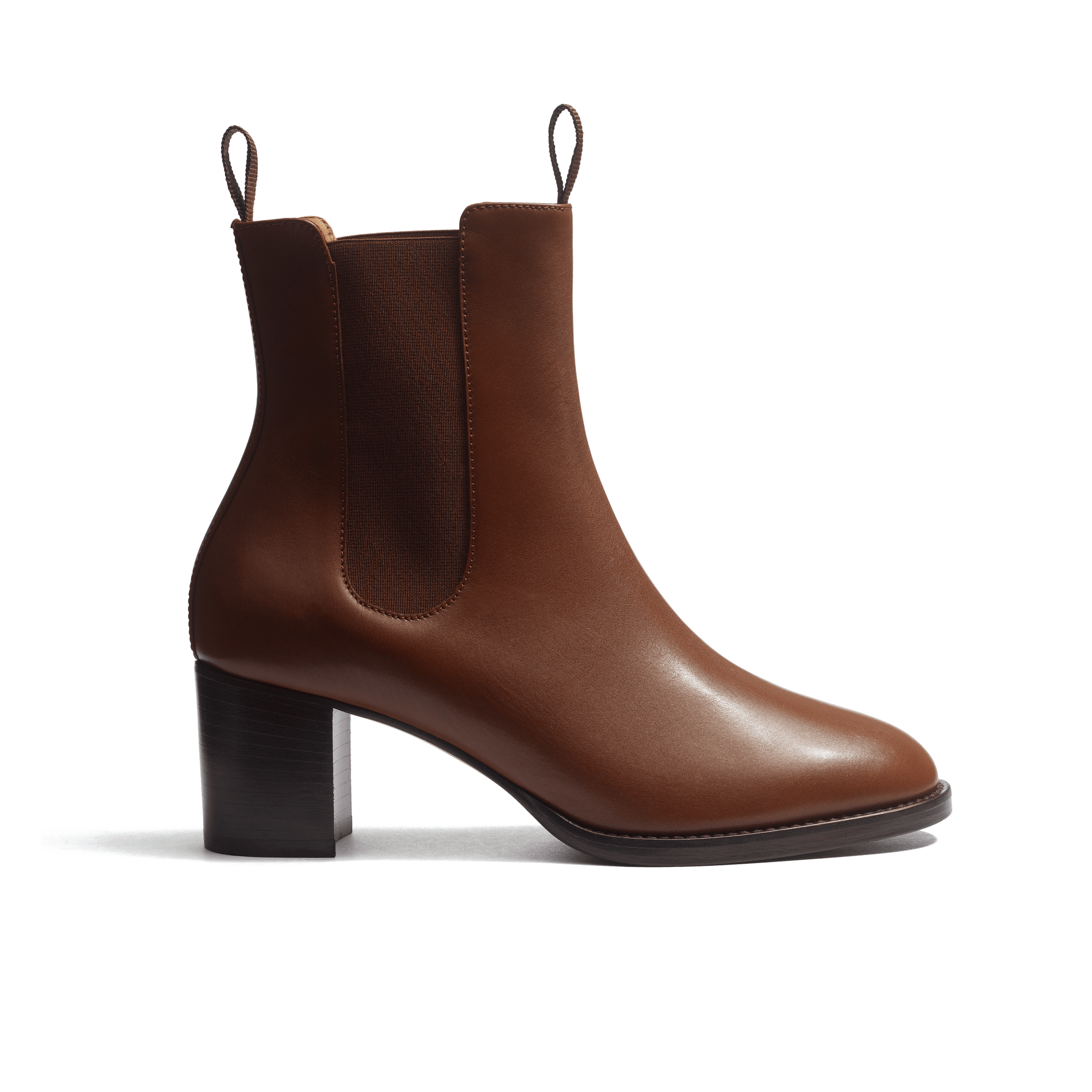 Heeled Chelsea boot 5,5 cm [Women Brown Supple Calfskin]