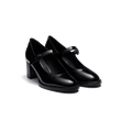 Mary Jane à talon 5,5cm [femme cuir veau vernis noir]