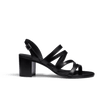 Sandale à talon 5,5cm [femme cuir veau lisse noir]
