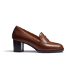 Mocassin à talon 5,5 cm [femme cuir veau lissse marron bergeronnette]