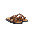 Mule Double V [femme cuir veau lisse bergeronnette]